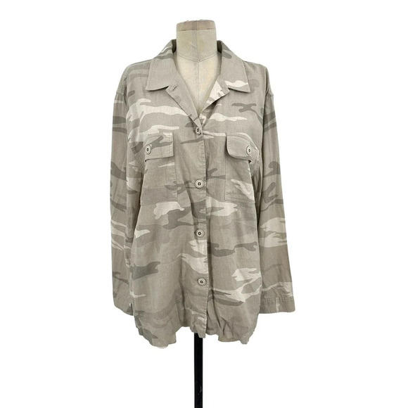 Rails Everett Button Down Shirt Desert Camo Print Size Large - Picture 2 of 12